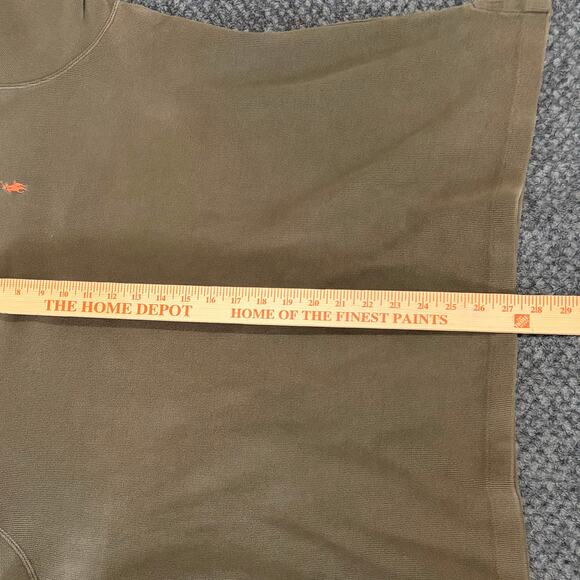 VTG Polo Ralph Lauren Men’s 1/4 Zip Pullover Sweater XL Brown Classic Logo Y2K - Picture 7 of 8